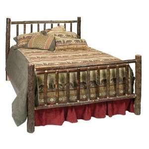  Hickory Log California King Bed in Traditional