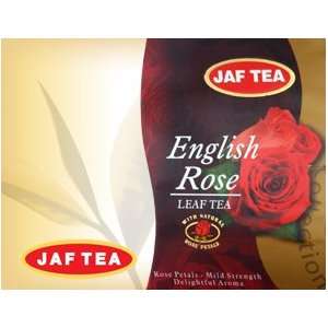 Jaf Tea English Rose Loose Tea  Grocery & Gourmet Food