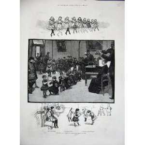  1884 Training School Stage Dancing Ballet Minuet Art