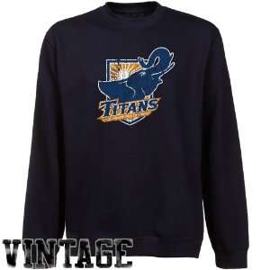  NCAA Cal State Fullerton Titans Navy Blue Distressed Logo 