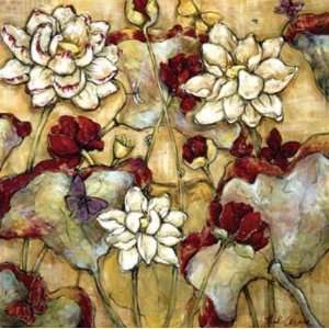  Nicole Etienne 36W by 36H  Lotus Botanical I CANVAS 