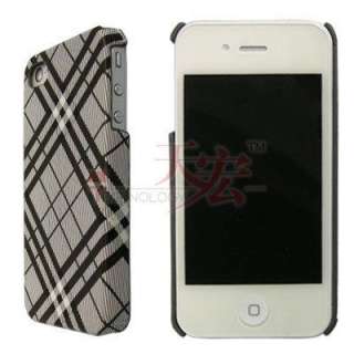 NEW Check Stripe Pattern HARD CASE COVER Protector FOR APPLE IPHONE 4 