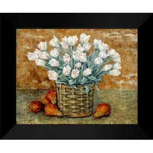   FRAMED 15x18 Still Life With Tulips & Peonies
