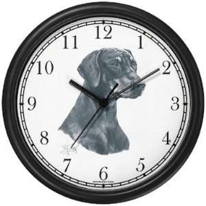 Doberman Pinscher Dog (MS) Wall Clock by WatchBuddy Timepieces (White 