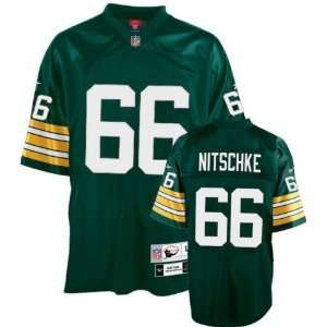  Men`s Green Bay Packers #66 Ray Nitschke Team Retired 
