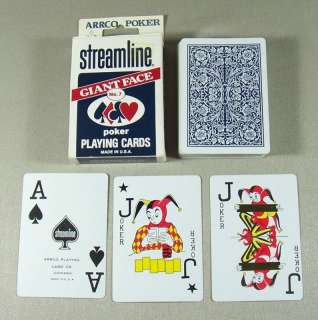 Blue Streamline Arrco Poker Playing Cards Deck No. 7  