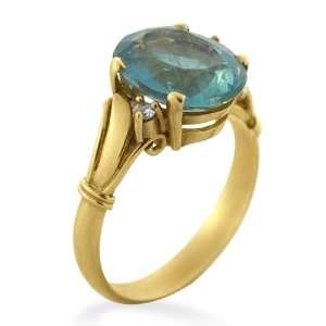  Diamond and Blue Topaz Ring (.05 ct. tw.) Alicias Jewelers Jewelry