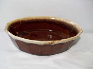 McCoy Pottery Brown Drip 1.5Qt. Oval Baker  