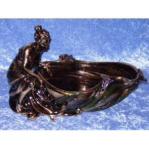  Polyresin Bowl with Woman