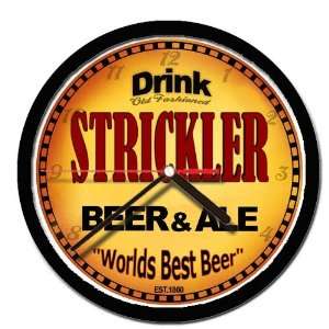  STRICKLER beer and ale cerveza wall clock 