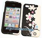 apple iphone 4 4s flowers rubberized $ 8 79   