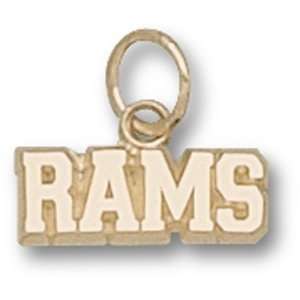  Colorado State University Rams 3/16 Pendant (Gold 