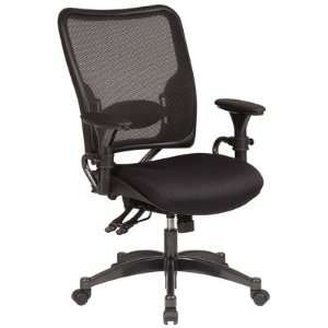   Collection Dual Function Air Grid Back Managers Chair Seat Leather