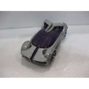  Purple & Silver Futuristic Street Racing Matchbox Car Die 