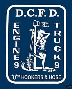 DC FIRE DEPARTMENT ENGINE/LADDER 9 T SHIRT, FIREFIGHTER  