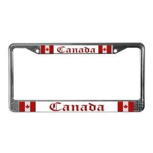  Canada Flag Canuck maple leaf red License Plate Frame by 