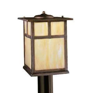   Arts and Crafts/Mission 148 Post Mount 1 Light Fixture   Canyon View