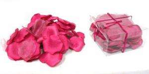 100 FUCHSIA Silk Rose Petals Wedding Flower Favors  