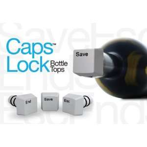 CAPS LOCK Bottle Stoppers 