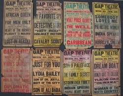 Vintage c. 1950 GAP THEATRE Wind Gap PA MOVIE POSTERS  