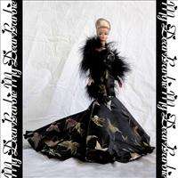 Cocktail/Evening/Party Dress for Barbie Doll Black #C13  