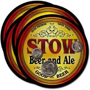  Stow, ME Beer & Ale Coasters   4pk 