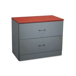   Lateral File, 36w x20d x 29h, Cherry/Storm Gray