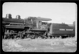 Lot of (9) ORIGINAL Vintage Slides c.1954 * Sierra Railroad * Kodak 