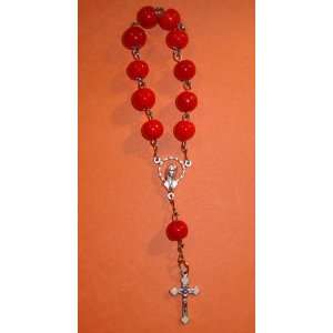  6 1/2 Long Pocket Rosary hand folded .035 SS Wire with 