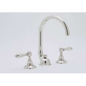  Rohl Faucets A1407LM Hi Arc Widespread with Metal Levers 