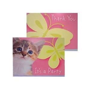 Purrfect Party Invitations/Thank You Notes (16) Toys 