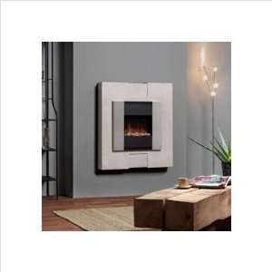   Wall Mounted Electric Fireplace Finish Cast Stone