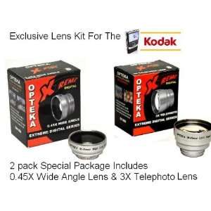  3X Telephoto Lens & 0.45X Wide Angle Lens Package For The 