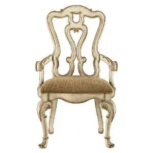   Florentine Arm Chair in Antique Panna Finish Furniture & Decor