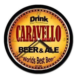  CARAVELLO beer and ale cerveza wall clock 
