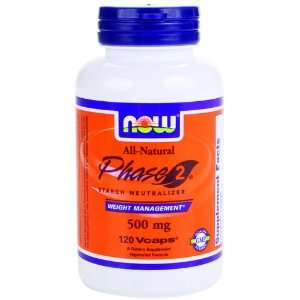  Now Foods Phase 2 500 mg 120 Vcaps