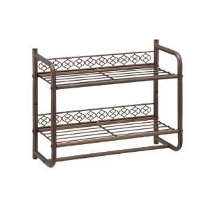  Organize It All Morocco Wall Mounting 2 Tier Shelf with 