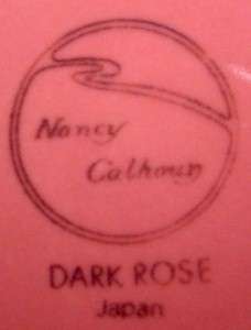 NANCY CALHOUN China SOLID COLOR Dark Rose SOUP BOWL  