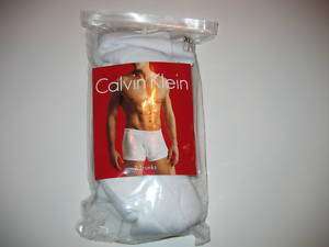 NWT Calvin Klein Boxer Brief 2 Pack White / Black U3052  