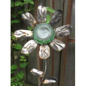  Pee Wee Green Metal Sunflower by Michael Pond Kitchen 