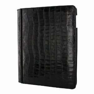  Piel Frama 531 Black Crocodile Pattern Magnetic Leather 