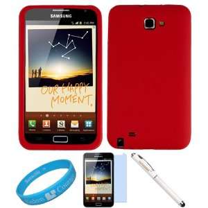 Red Smooth Rubber Soft Silicone Protective Skin Cover for AT&T Samsung 