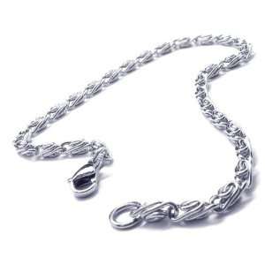  Twist Link Stainless Steel Chain Necklace Jewelry