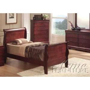  Louis Philippe II Twin Size Sleigh Bed by Acme