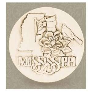   Absorbent Stoneware Drink Coasters   Mississippi