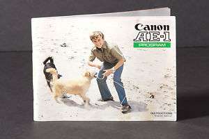 Canon AE 1 Program Genuine Instruction Book  