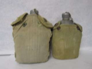 WW1 WS Army Canteen Dated 1918, Lot of 2 1 Marked http//www.auctiva 