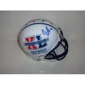  Troy Polamalu Signed Super Bowl XL Mini Helmet Sports 