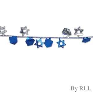  Hanukkah Wire Garland with Stars and Draydels   Chanukah 