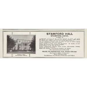  1929 Ad Stamford Hall Sanitarium Dr.Frank W. Robertson 